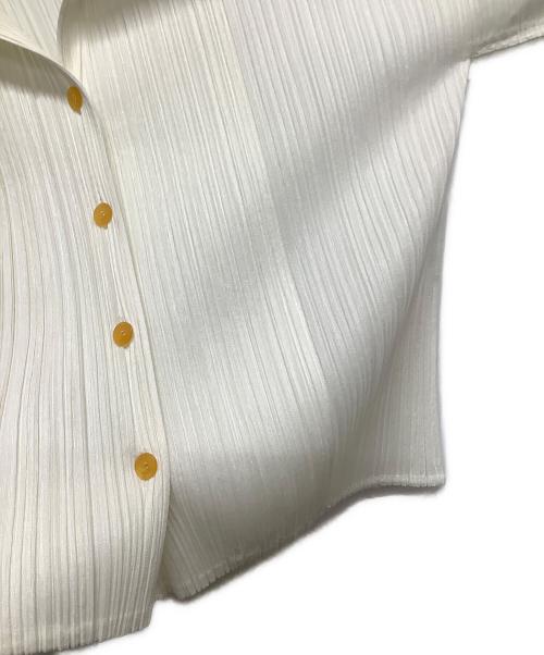 PLEATS PLEASE（プリーツプリーズ）PLEATS PLEASE (プリーツプリーズ) プリーツブラウス ホワイト サイズ:3の古着・服飾アイテム