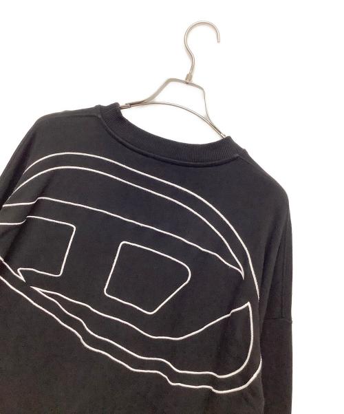 DIESEL（ディーゼル）DIESEL (ディーゼル) クルーネックスウェット ブラック サイズ:不明の古着・服飾アイテム