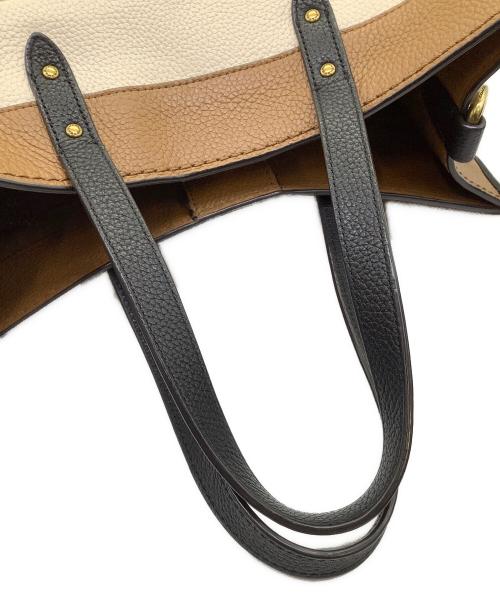 COACH（コーチ）COACH (コーチ) 2WAYバッグ ホワイト キャメルの古着・服飾アイテム