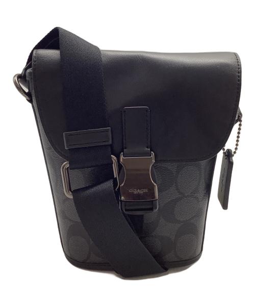 COACH（コーチ）COACH (コーチ) シグネクチャーキャンバスクロスボディ ブラックの古着・服飾アイテム