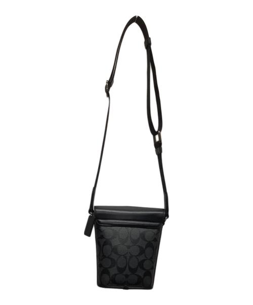 COACH（コーチ）COACH (コーチ) シグネクチャーキャンバスクロスボディ ブラックの古着・服飾アイテム