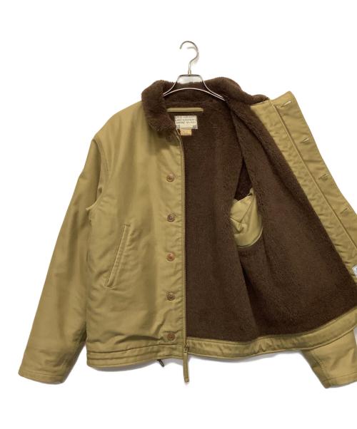THE REAL McCOY'S（ザ・リアルマッコイズ）THE REAL McCOY'S (ザ・リアルマッコイズ) N-1デッキジャケット カーキ サイズ:44Rの古着・服飾アイテム