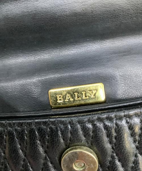BALLY（バリー）BALLY (バリー) キルティングチェーンショルダーバッグ ブラックの古着・服飾アイテム