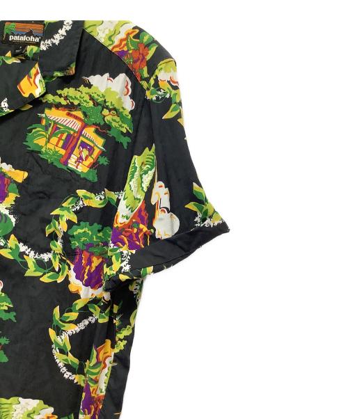 Patagonia（パタゴニア）Patagonia (パタゴニア) 半袖シャツ ブラック×グリーン サイズ:Ｓの古着・服飾アイテム