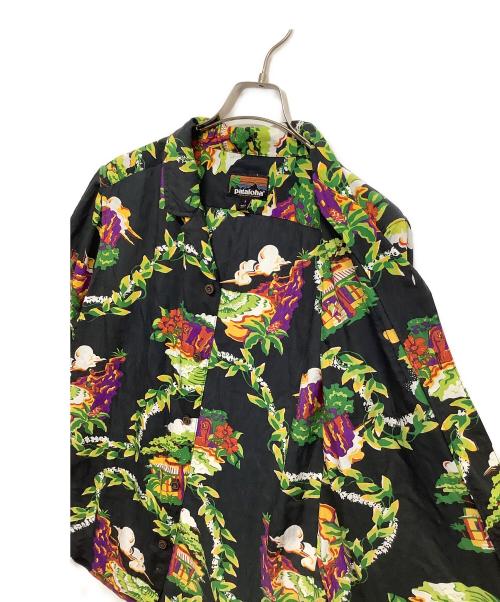 Patagonia（パタゴニア）Patagonia (パタゴニア) 半袖シャツ ブラック×グリーン サイズ:Ｓの古着・服飾アイテム