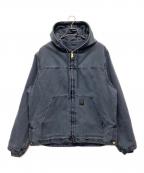 CarHarttカーハート）の古着「フーテッドデニムジャケット」｜ブルー
