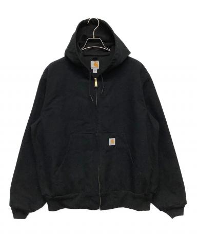 Carhartt ブラック ジャケット 中古・古着通販】CarHartt (カーハート) ジップアップジャケット