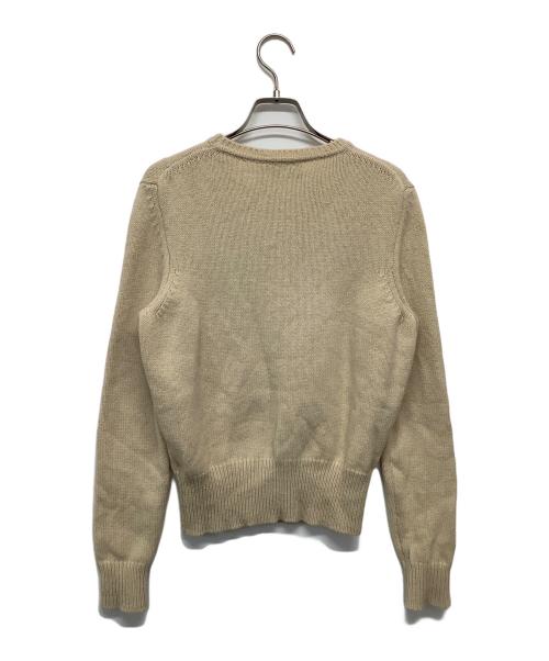 maison kitsune（メゾンキツネ）maison kitsune (メゾンキツネ) 厚手ニット ブラウン サイズ:XSの古着・服飾アイテム