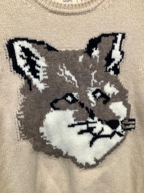 maison kitsune（メゾンキツネ）maison kitsune (メゾンキツネ) 厚手ニット ブラウン サイズ:XSの古着・服飾アイテム