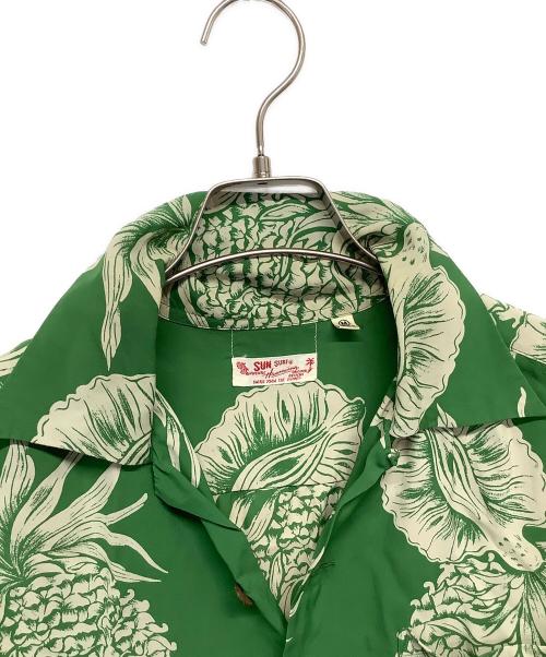 Sun Surf（サンサーフ）Sun Surf (サンサーフ) アロハシャツ グリーン サイズ:Mの古着・服飾アイテム