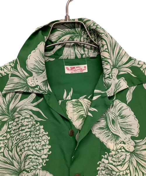 Sun Surf（サンサーフ）Sun Surf (サンサーフ) アロハシャツ グリーン サイズ:Mの古着・服飾アイテム