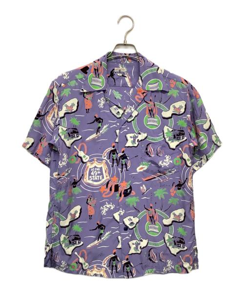 Kihi Kihi（キヒキヒ）Kihi Kihi (キヒキヒ) アロハシャツ バイオレット サイズ:Mの古着・服飾アイテム