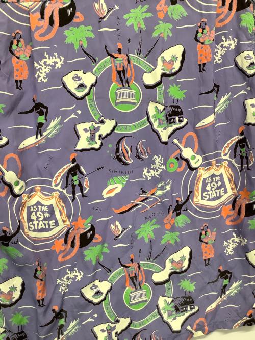 Kihi Kihi（キヒキヒ）Kihi Kihi (キヒキヒ) アロハシャツ バイオレット サイズ:Mの古着・服飾アイテム
