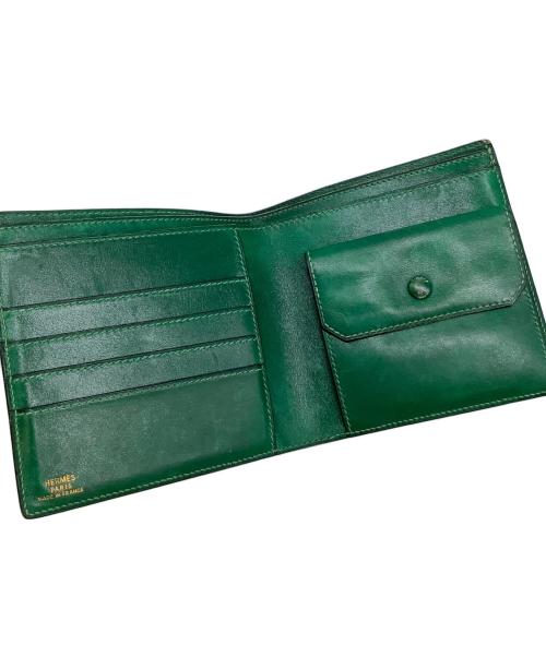 HERMES（エルメス）HERMES (エルメス) 2つ折り財布　エルメス　ガリレイ　グリーン グリーンの古着・服飾アイテム