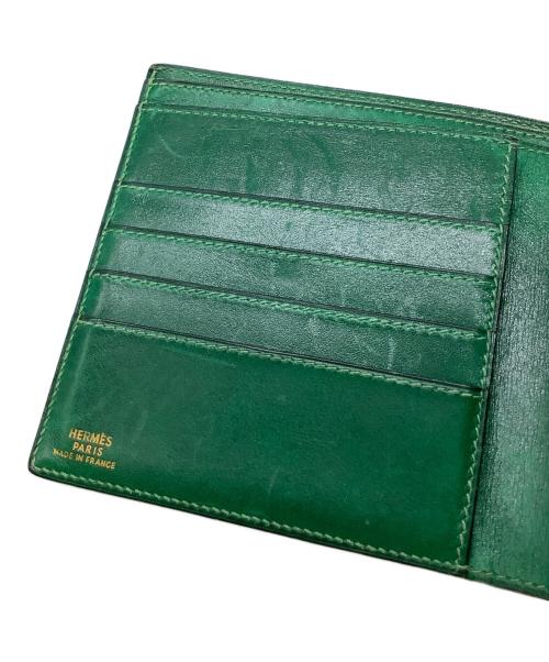 HERMES（エルメス）HERMES (エルメス) 2つ折り財布　エルメス　ガリレイ　グリーン グリーンの古着・服飾アイテム