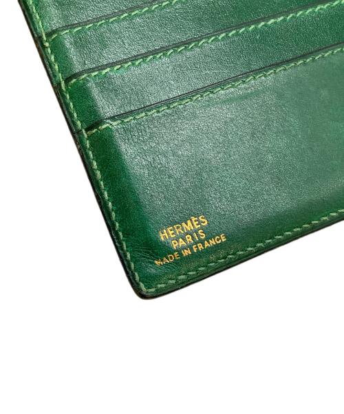 HERMES（エルメス）HERMES (エルメス) 2つ折り財布　エルメス　ガリレイ　グリーン グリーンの古着・服飾アイテム