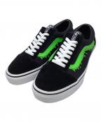 VANS×mxmxmヴァンズ×マジカルモッシュミスフィッツ）の古着「ローカットスニーカー　VANS mxmxm OLDSKOOL」｜ブラック×グリーン