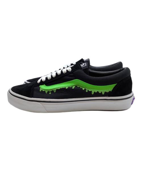 VANS（ヴァンズ）VANS (ヴァンズ) mxmxm (マジカルモッシュミスフィッツ) ローカットスニーカー　VANS mxmxm OLDSKOOL ブラック×グリーン サイズ:27.5cmの古着・服飾アイテム