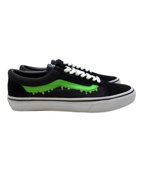 VANS（ヴァンズ）VANS (ヴァンズ) mxmxm (マジカルモッシュミスフィッツ) ローカットスニーカー　VANS mxmxm OLDSKOOL ブラック×グリーン サイズ:27.5cmの古着・服飾アイテム