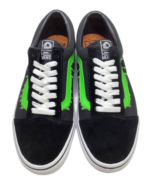 VANS（ヴァンズ）VANS (ヴァンズ) mxmxm (マジカルモッシュミスフィッツ) ローカットスニーカー　VANS mxmxm OLDSKOOL ブラック×グリーン サイズ:27.5cmの古着・服飾アイテム