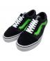 VANS（ヴァンズ）の古着「ローカットスニーカー　VANS mxmxm OLDSKOOL」｜ブラック×グリーン