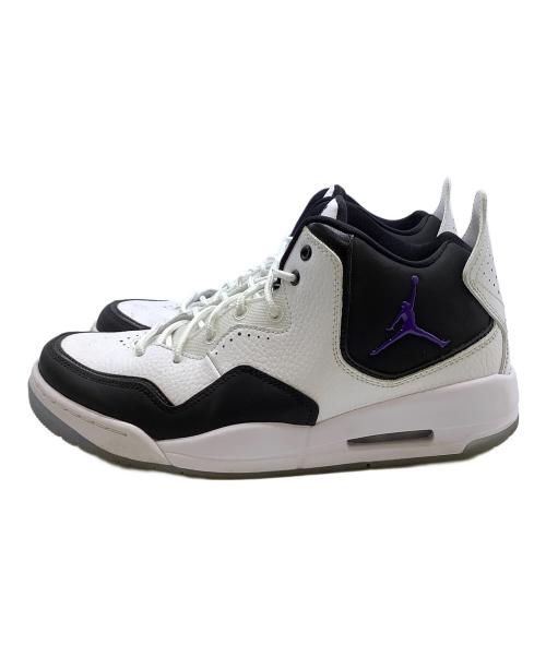 NIKE（ナイキ）NIKE (ナイキ) ハイカットスニーカー　JORDAN JORDAN COURTSIDE 23 ホワイト×ブラック サイズ:27.5cmの古着・服飾アイテム