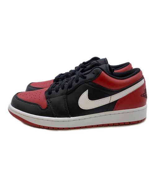 NIKE（ナイキ）NIKE (ナイキ) ローカットスニーカー　JORDAN AIRJORDAN 1 ブラック×レッド サイズ:27cm 未使用品の古着・服飾アイテム