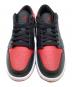中古・古着 NIKE (ナイキ) ローカットスニーカー　JORDAN AIRJORDAN 1 ブラック×レッド サイズ:27cm 未使用品：10000円