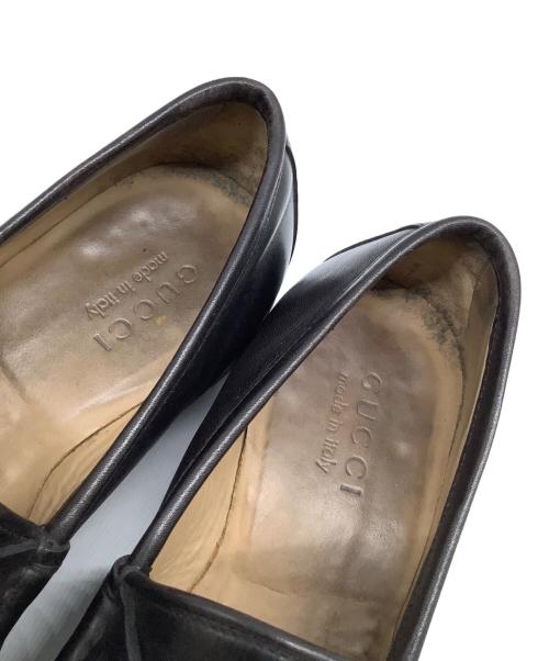 GUCCI（グッチ）GUCCI (グッチ) ビットローファー　 ブラック サイズ:40 1/2 Eの古着・服飾アイテム