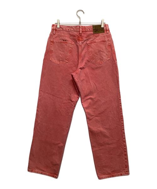 stussy（ステューシー）stussy (ステューシー) DOUBLE DYE BIG OL JEANS ピンク サイズ:76cm W30の古着・服飾アイテム