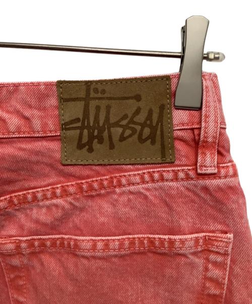 stussy（ステューシー）stussy (ステューシー) DOUBLE DYE BIG OL JEANS ピンク サイズ:76cm W30の古着・服飾アイテム
