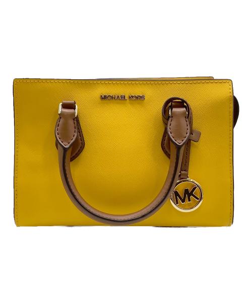 MICHAEL KORS（マイケルコース）MICHAEL KORS (マイケルコース) 2WAYバッグ イエロー×ブラウンの古着・服飾アイテム