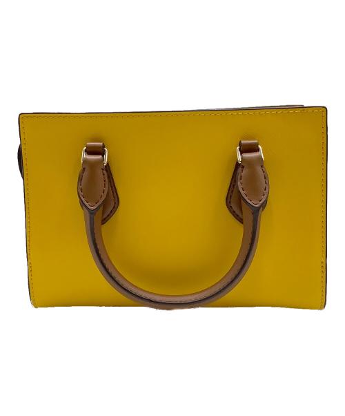 MICHAEL KORS（マイケルコース）MICHAEL KORS (マイケルコース) 2WAYバッグ イエロー×ブラウンの古着・服飾アイテム
