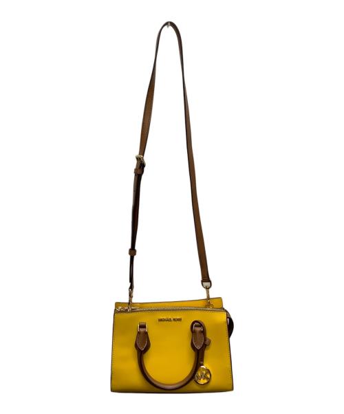 MICHAEL KORS（マイケルコース）MICHAEL KORS (マイケルコース) 2WAYバッグ イエロー×ブラウンの古着・服飾アイテム