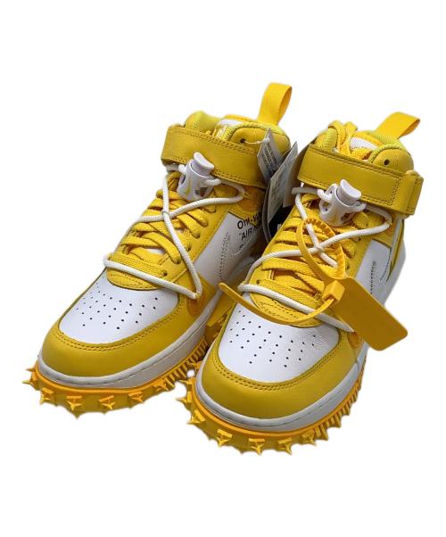 NIKE（ナイキ）NIKE (ナイキ) OFFWHITE (オフホワイト) ハイカットスニーカー イエロー×ホワイト サイズ:US6 未使用品の古着・服飾アイテム