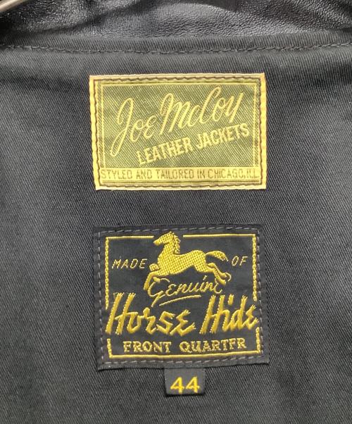 Joe McCOY（ジョーマッコイ）Joe McCOY (ジョーマッコイ) レザージャケット ブラック サイズ:44の古着・服飾アイテム