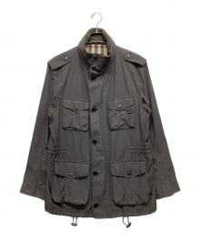 BURBERRY LONDON（バーバリーロンドン）の古着「スタンドカラージャケット」｜グレー