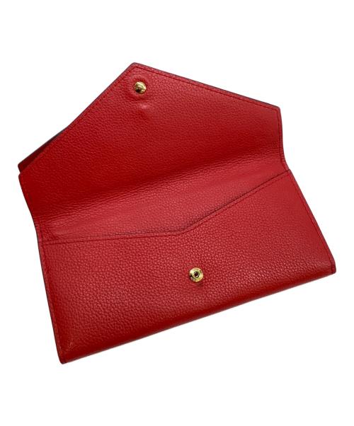 LOUIS VUITTON（ルイ ヴィトン）LOUIS VUITTON (ルイ ヴィトン) ポルトフォイユ・ドゥブルV ブラウン×レッドの古着・服飾アイテム