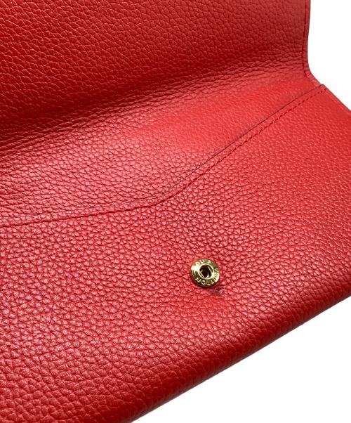 LOUIS VUITTON（ルイ ヴィトン）LOUIS VUITTON (ルイ ヴィトン) ポルトフォイユ・ドゥブルV ブラウン×レッドの古着・服飾アイテム