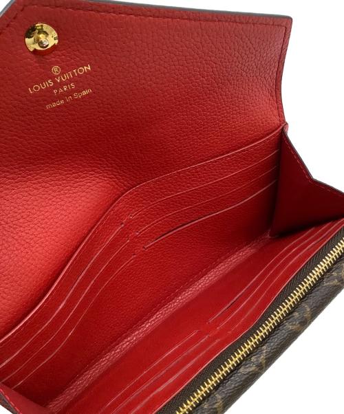 LOUIS VUITTON（ルイ ヴィトン）LOUIS VUITTON (ルイ ヴィトン) ポルトフォイユ・ドゥブルV ブラウン×レッドの古着・服飾アイテム