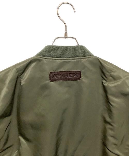 AVIREX（アヴィレックス）AVIREX (アヴィレックス) DENIM CUSTOM FLIGHT JACKET グリーン×インディゴ サイズ:Ｍの古着・服飾アイテム