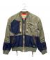 AVIREX（アヴィレックス）の古着「DENIM CUSTOM FLIGHT JACKET」｜グリーン×インディゴ