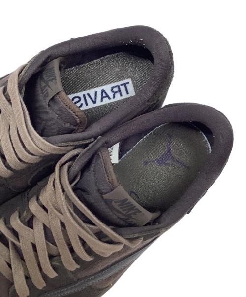 NIKE（ナイキ）NIKE (ナイキ) AIR JORDAN 1 RETRO LOW OG SP TRAVIS SCOTT ダークブラウン サイズ:27の古着・服飾アイテム