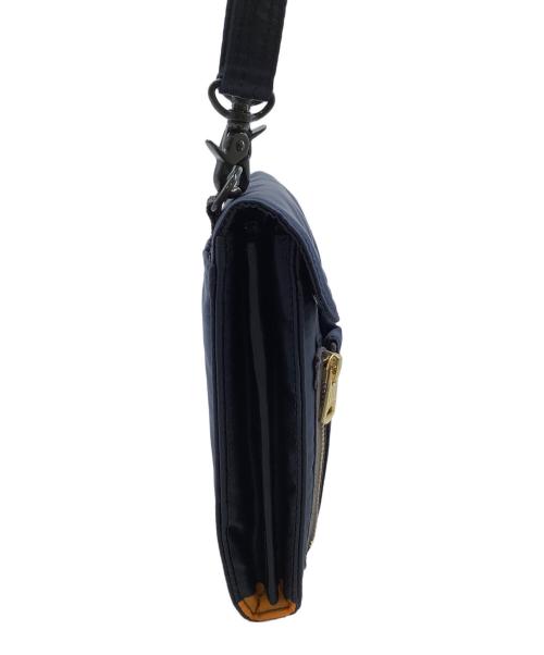 PORTER（ポーター）PORTER (ポーター) ショルダーポーチ　NAVIGATOR CASE PX TANKER ネイビー×オレンジの古着・服飾アイテム