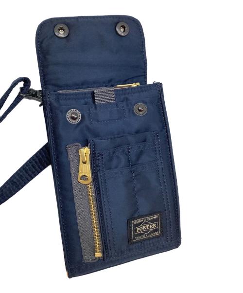 PORTER（ポーター）PORTER (ポーター) ショルダーポーチ　NAVIGATOR CASE PX TANKER ネイビー×オレンジの古着・服飾アイテム
