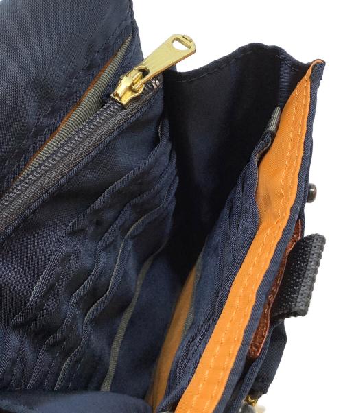 PORTER（ポーター）PORTER (ポーター) ショルダーポーチ　NAVIGATOR CASE PX TANKER ネイビー×オレンジの古着・服飾アイテム