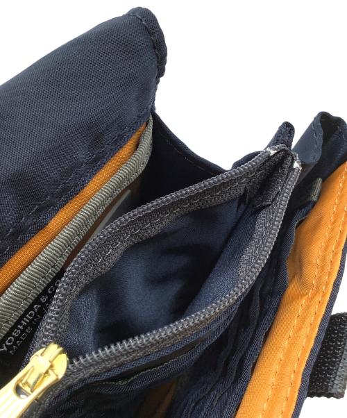 PORTER（ポーター）PORTER (ポーター) ショルダーポーチ　NAVIGATOR CASE PX TANKER ネイビー×オレンジの古着・服飾アイテム