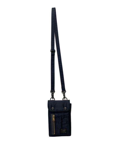 PORTER（ポーター）PORTER (ポーター) ショルダーポーチ　NAVIGATOR CASE PX TANKER ネイビー×オレンジの古着・服飾アイテム