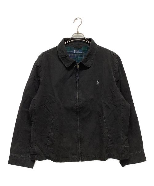 POLO RALPH LAUREN（ポロ・ラルフローレン）POLO RALPH LAUREN (ポロ・ラルフローレン) スイングトップ ブラック サイズ:4Lの古着・服飾アイテム