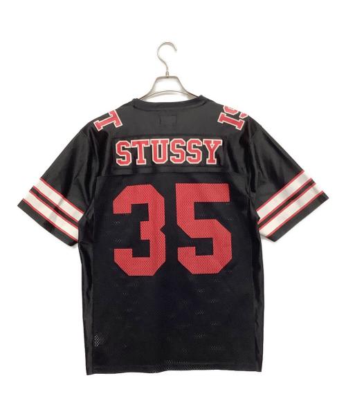 stussy（ステューシー）stussy (ステューシー) 半袖カットソー レッド×ブラック サイズ:Lの古着・服飾アイテム